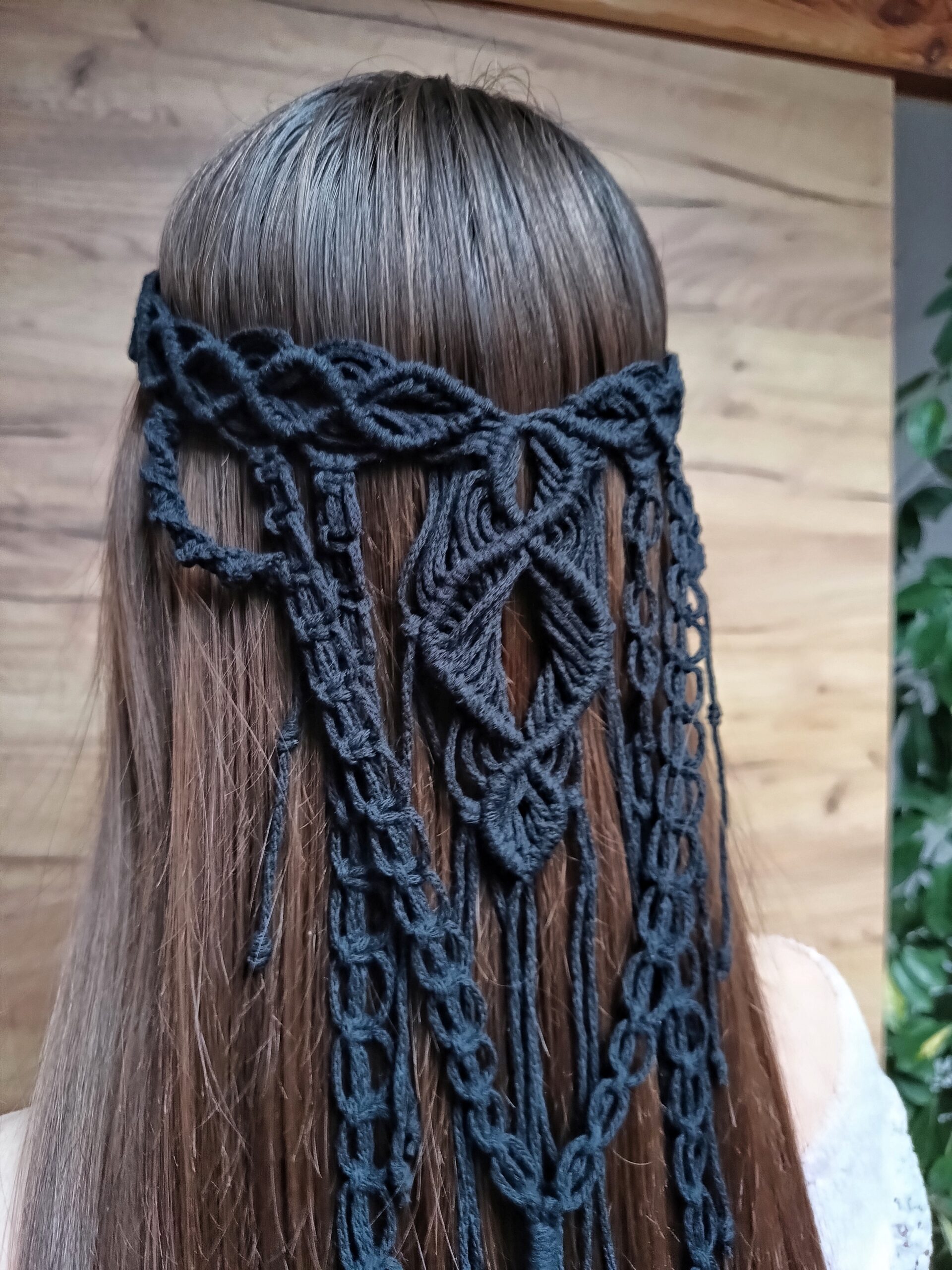 Czarny welon ghotic veil